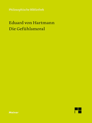 cover image of Die Gefühlsmoral
